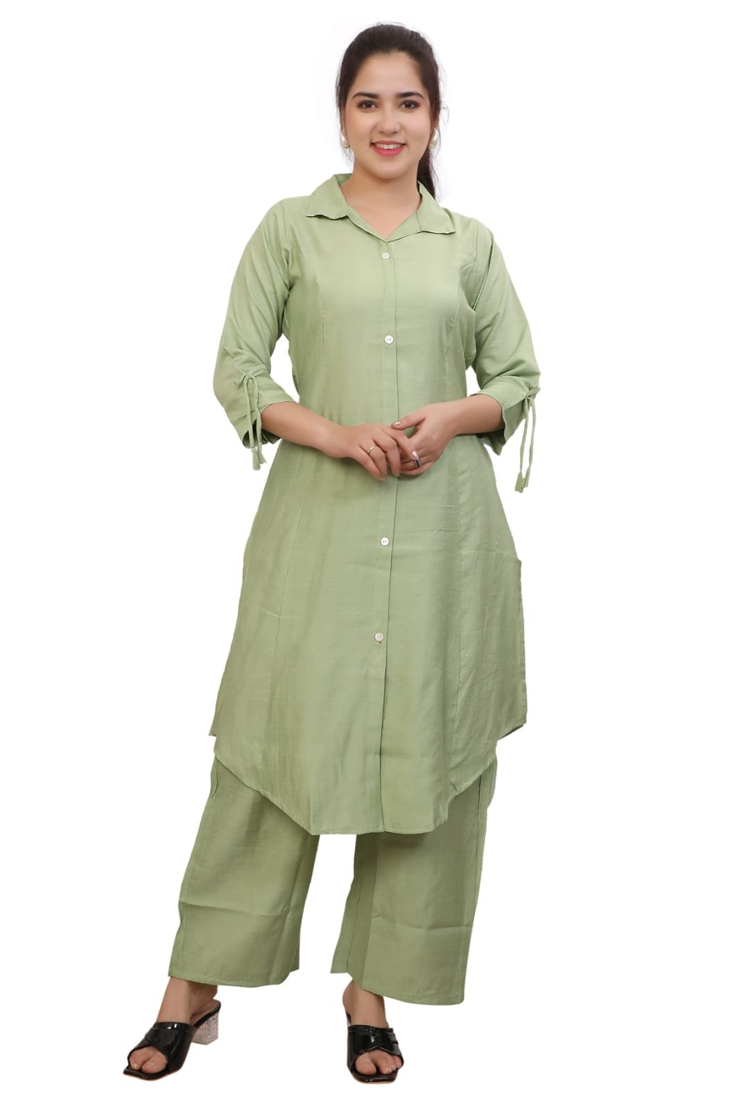 KOBLI Ethnic Co Ord Set | Casual Wear Pant Top Set | Fancy Co-Ord Set | Full Pair Set | Women Kurta Sets Kurtis | Women Kurta Pant Set | Coord Sets for Women | Top Pant Set