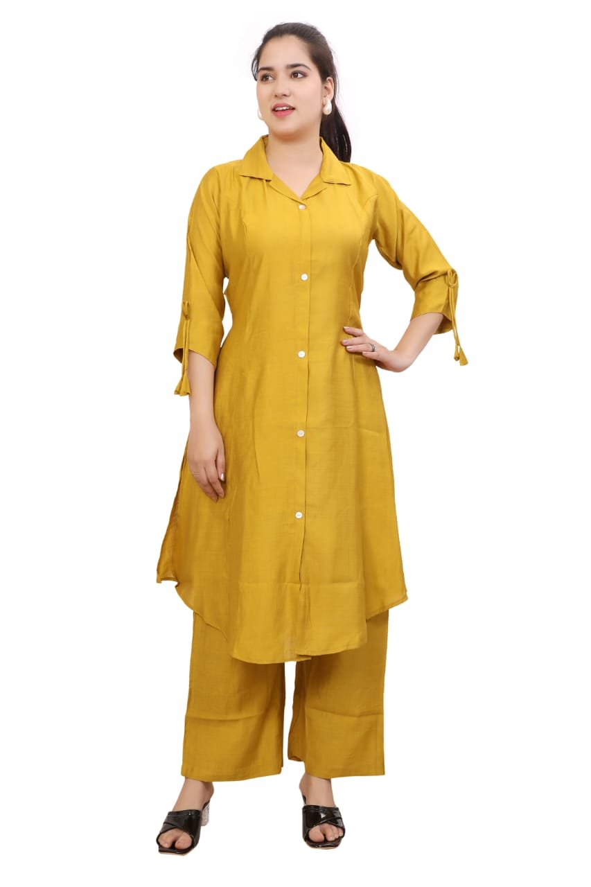 KOBLI Ethnic Co Ord Set | Casual Wear Pant Top Set | Fancy Co-Ord Set | Full Pair Set | Women Kurta Sets Kurtis | Women Kurta Pant Set | Coord Sets for Women | Top Pant Set